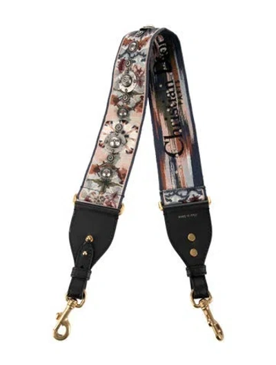 Pre-owned Dior Wide Studded Accents Waist Belt In Neutral