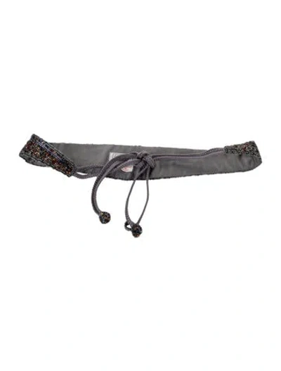 Pre-owned Dior Wide Waist Belt In Blue