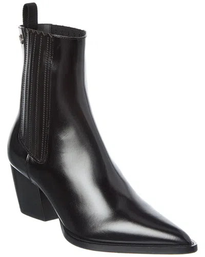 Dior Wild Leather Bootie In Black