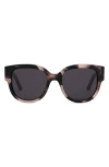 Dior Wil Bu 54mm Butterfly Sunglasses In Burgundy