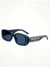 Dior Wil S2u Rectangular-frame Acetate Sunglasses In Blue