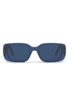 Dior Wil S2u 53mm Rectangular Sunglasses In Blue