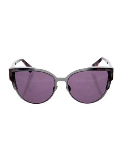 Pre-owned Dior Wildly  Cat-eye Sunglasses In Purple