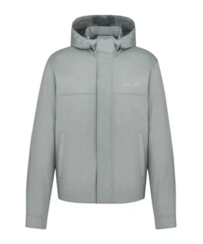 Dior Windproof Casual Jacket In Gray