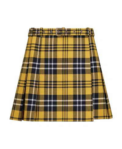 DIOR PLEATED MINISKIRT WITH BELT