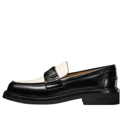 Dior (wmns)  Boy Loafer White Brushed Calfskin In Black