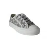 Dior Wmns Walk'n' Embroidered Canvas Low Top Grey In Gray