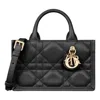 Dior (wmns) Mini Book Tote With Strap 'macrocannage Calfskin Black'