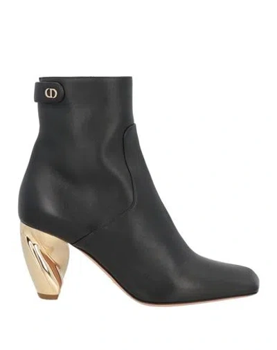 Dior Woman Ankle Boots Black Size 8 Leather