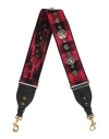 Dior Woman Bag Strap Red Size - Calfskin, Textile Fibers