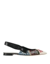 Dior Woman Ballet Flats Black Size 8 Leather In Black