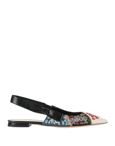 Dior Woman Ballet Flats Black Size 8 Leather