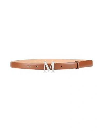 Dior Woman Belt Brown Size S Leather