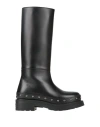 Dior Woman Knee Boots Black Size 10 Calfskin In Black
