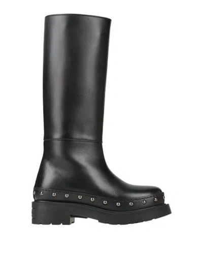 Dior Woman Knee Boots Black Size 10 Calfskin