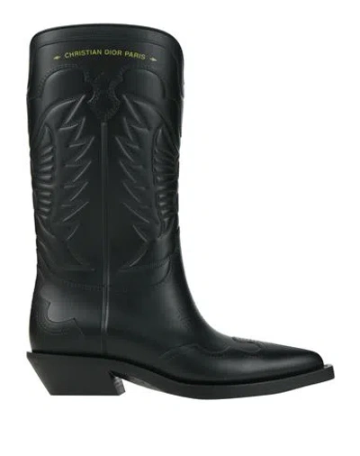 Dior Woman Boot Black Size 8 Textile Fibers