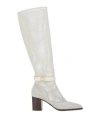 Dior Woman Boot White Size 9 Textile Fibers, Soft Leather