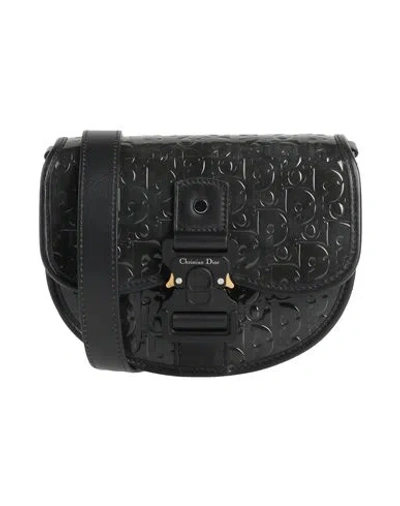 Dior Woman Cross-body Bag Charcoal Size - Leather In Black
