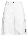Dior Woman Denim Shorts White Size 6 Cotton, Elastane In White
