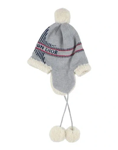 Dior Woman Hat Light Grey Size Onesize Wool, Cashmere In Gray