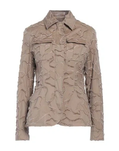Dior Woman Jacket Khaki Size 10 Polyester In Neutral