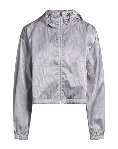 Dior Woman Jacket Light Grey Size 4 Polyamide In Multi