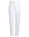 Dior Woman Jeans White Size 30 Cotton In White