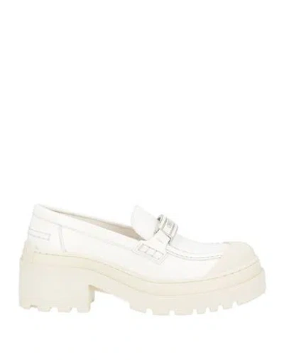 Dior Woman Loafers White Size 7 Calfskin