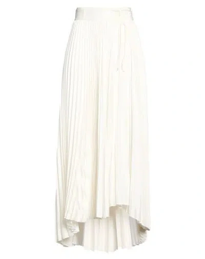 Dior Woman Maxi Skirt Ivory Size 6 Polyamide, Silk In White