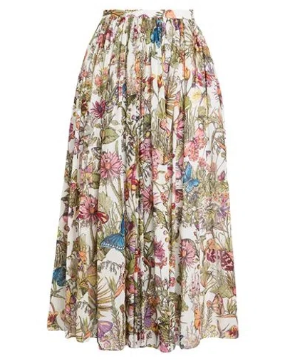 Dior Woman Midi Skirt Green Size 6 Cotton