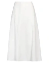 DIOR DIOR WOMAN MIDI SKIRT WHITE SIZE 8 COTTON