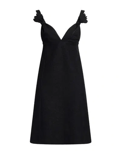 Dior Woman Mini Dress Black Size 6 Virgin Wool, Cotton, Polyamide