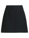 Dior Woman Mini Skirt Black Size 4 Wool, Silk