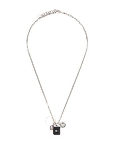 Dior Woman Necklace Silver Size - Metal In Metallic