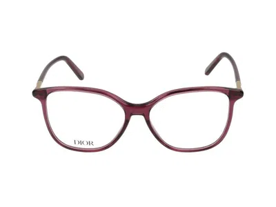 Dior Woman Eyeglasses In Burgundy