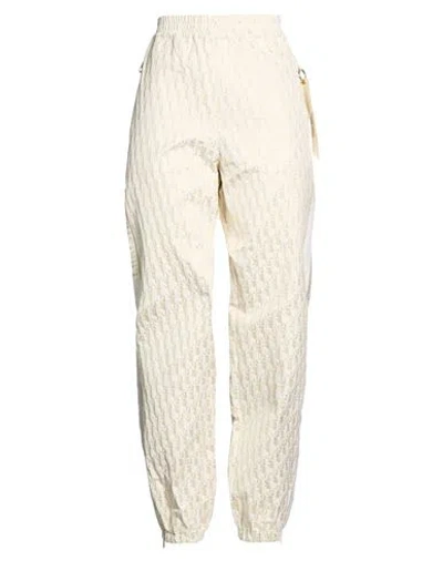 Dior Woman Pants Beige Size 4 Polyester, Polyamide In Nude