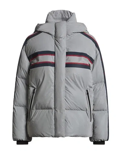 Dior Woman Puffer Grey Size L Polyamide In Multi
