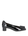 Dior Woman Pumps Black Size 8 Calfskin, Textile Fibers In Black