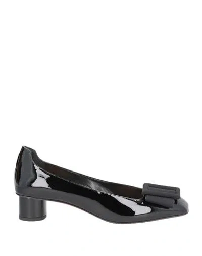 Dior Woman Pumps Black Size 8 Calfskin, Textile Fibers