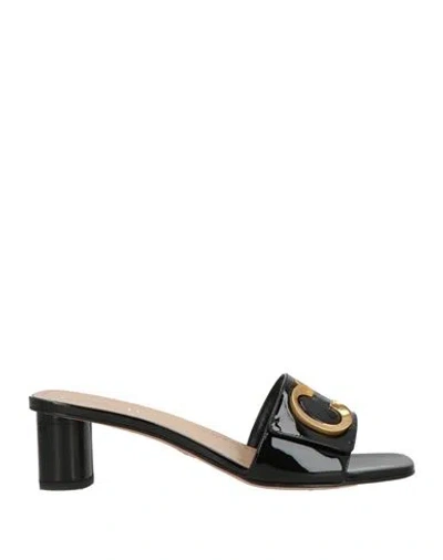 Dior Woman Sandals Black Size 7.5 Calfskin
