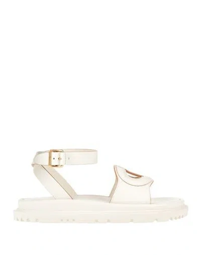 Dior Woman Sandals Off White Size 11 Calfskin