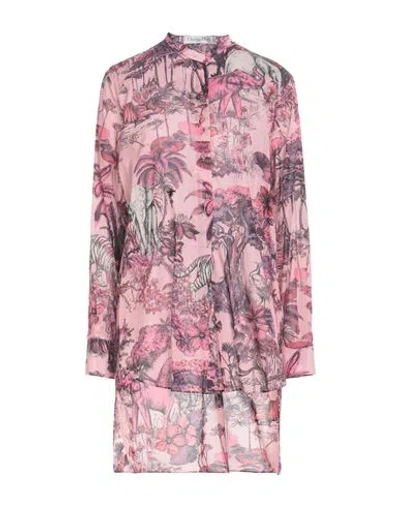 Dior Woman Shirt Pink Size 8 Cotton