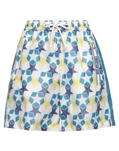 Dior Woman Shorts & Bermuda Shorts Blue Size 6 Polyurethane