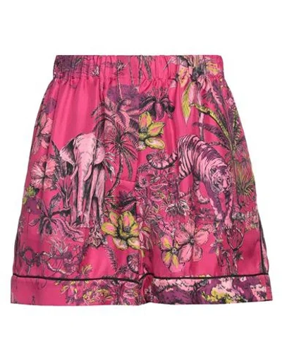 Dior Woman Shorts & Bermuda Shorts Magenta Size 6 Silk