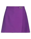 Dior Woman Shorts & Bermuda Shorts Purple Size 6 Wool, Silk In Purple