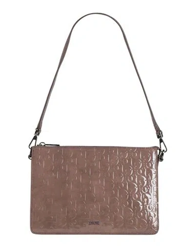 Dior Woman Shoulder Bag Taupe Size - Leather In Brown