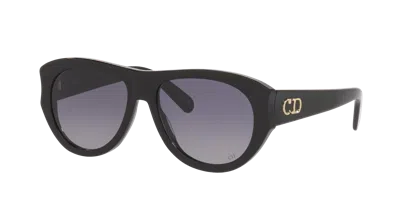 Dior Woman Sunglass Glow A1i In Black