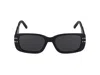 Dior Signature S12i Rectangle Sunglasses, 53mm In Black