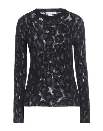 Dior Woman Sweater Midnight Blue Size 12 Cashmere, Mohair Wool, Polyamide, Alpaca Wool, Wool