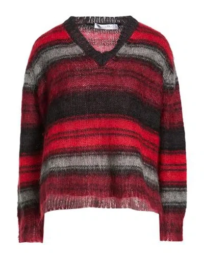 Dior Woman Sweater Red Size 6 Mohair Wool, Polyamide, Wool